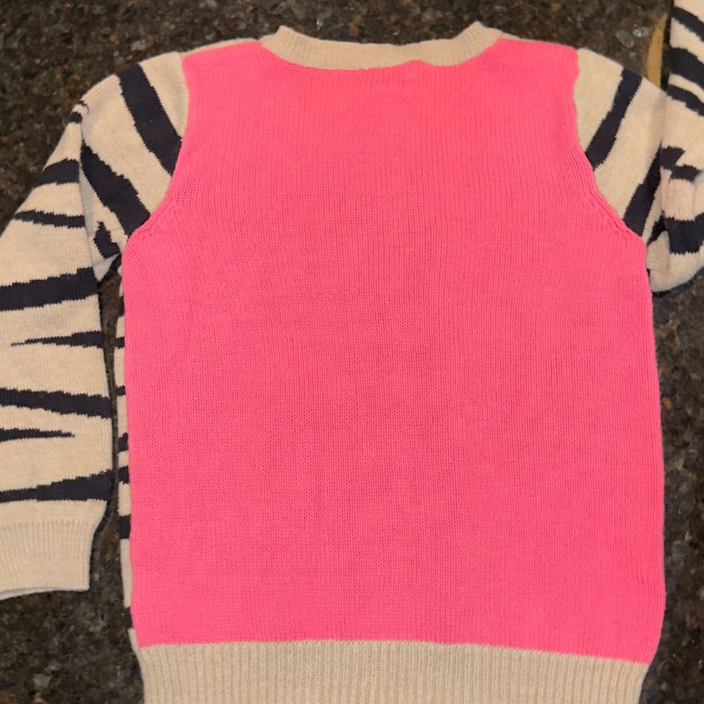 Toddler girls 5T zip-up stylish chic sweater - Picture 5 of 6